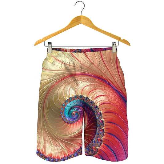 Infinite Fractal Print Men's Shorts