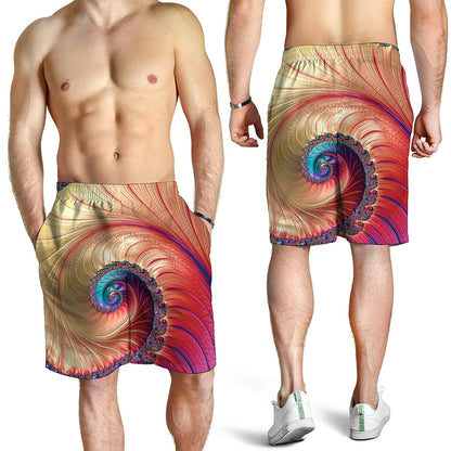 Infinite Fractal Print Men's Shorts
