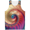 Infinite Fractal Print Men's Tank Top