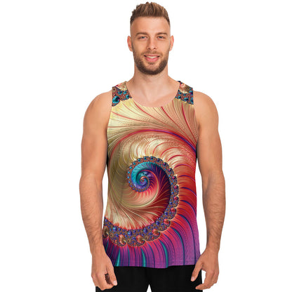Infinite Fractal Print Men's Tank Top
