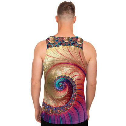 Infinite Fractal Print Men's Tank Top