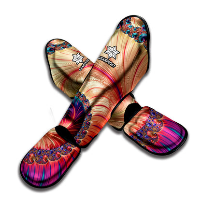 Infinite Fractal Print Muay Thai Shin Guard