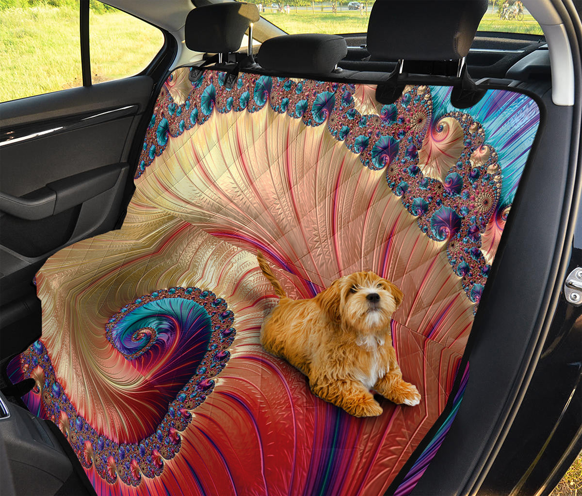 Infinite Fractal Print Pet Car Back Seat Cover