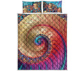Infinite Fractal Print Quilt Bed Set
