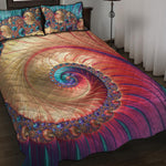 Infinite Fractal Print Quilt Bed Set