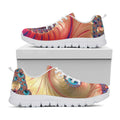 Infinite Fractal Print White Running Shoes
