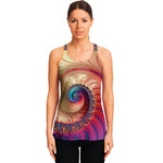 Infinite Fractal Print Women's Racerback Tank Top