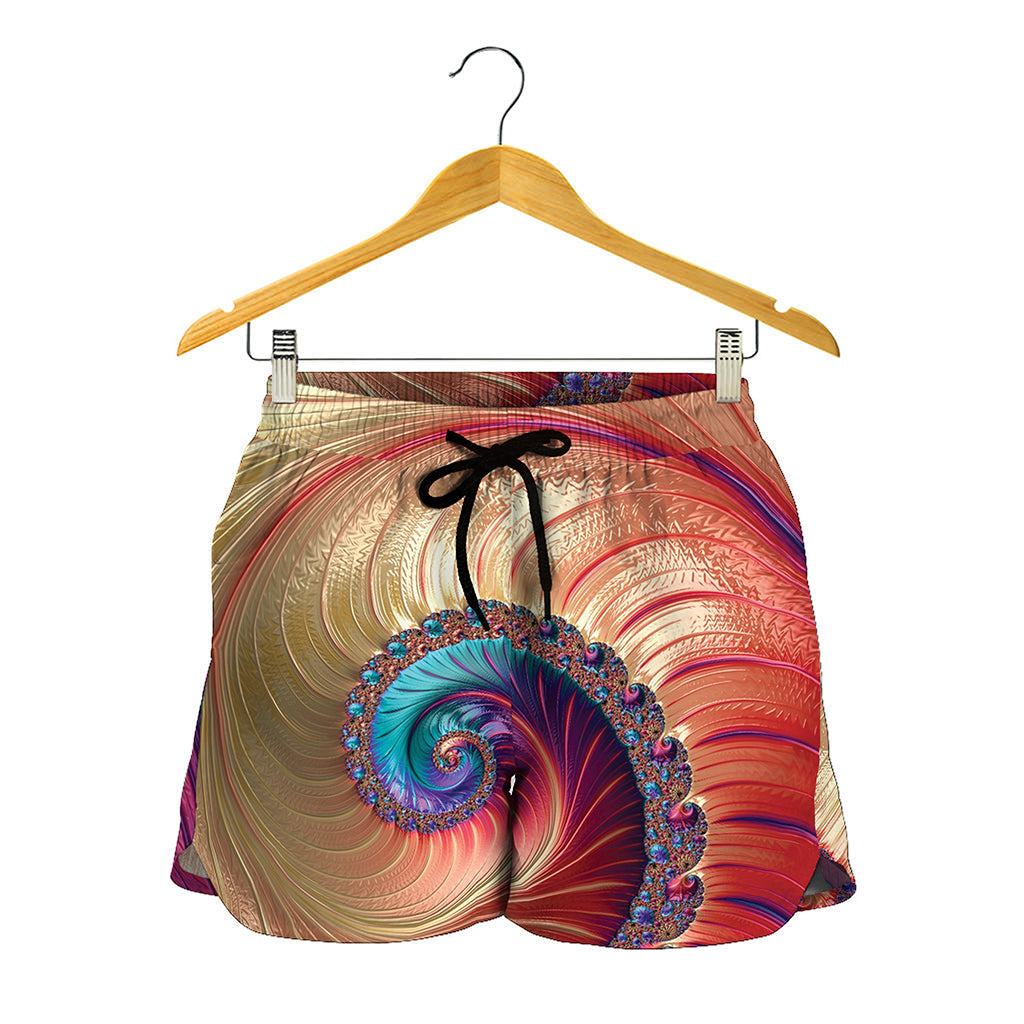 Infinite Fractal Print Women's Shorts