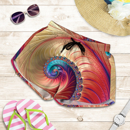 Infinite Fractal Print Women's Shorts