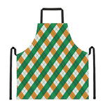 Irish Argyle Pattern Print Apron