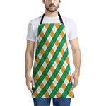 Irish Argyle Pattern Print Apron