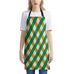 Irish Argyle Pattern Print Apron