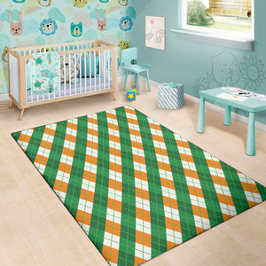 Irish Argyle Pattern Print Area Rug