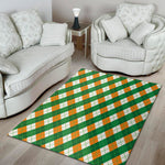 Irish Argyle Pattern Print Area Rug