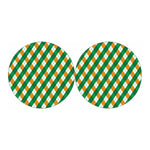 Irish Argyle Pattern Print Car Coasters