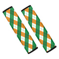 Irish Argyle Pattern Print Car Seat Belt Covers