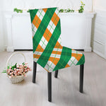 Irish Argyle Pattern Print Dining Chair Slipcover
