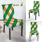 Irish Argyle Pattern Print Dining Chair Slipcover