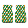 Irish Argyle Pattern Print Front Car Floor Mats