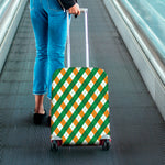 Irish Argyle Pattern Print Luggage Cover