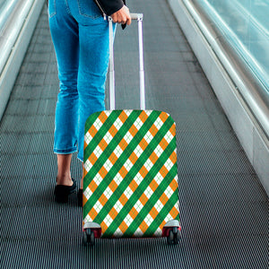 Irish Argyle Pattern Print Luggage Cover