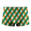 Irish Argyle Pattern Print Men's Boxer Briefs