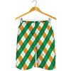 Irish Argyle Pattern Print Men's Shorts