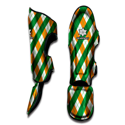 Irish Argyle Pattern Print Muay Thai Shin Guard