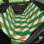 Irish Argyle Pattern Print Pet Car Back Seat Cover