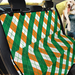 Irish Argyle Pattern Print Pet Car Back Seat Cover