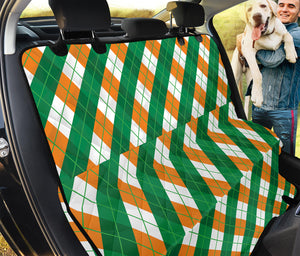 Irish Argyle Pattern Print Pet Car Back Seat Cover