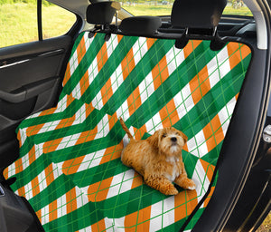 Irish Argyle Pattern Print Pet Car Back Seat Cover