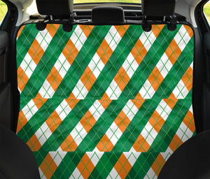 Irish Argyle Pattern Print Pet Car Back Seat Cover