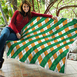 Irish Argyle Pattern Print Quilt