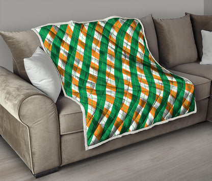 Irish Argyle Pattern Print Quilt