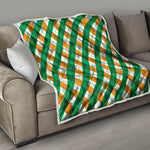 Irish Argyle Pattern Print Quilt