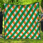 Irish Argyle Pattern Print Quilt
