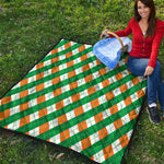 Irish Argyle Pattern Print Quilt
