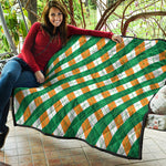 Irish Argyle Pattern Print Quilt