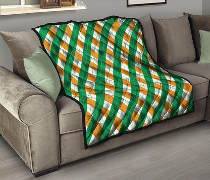 Irish Argyle Pattern Print Quilt