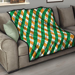 Irish Argyle Pattern Print Quilt