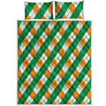 Irish Argyle Pattern Print Quilt Bed Set