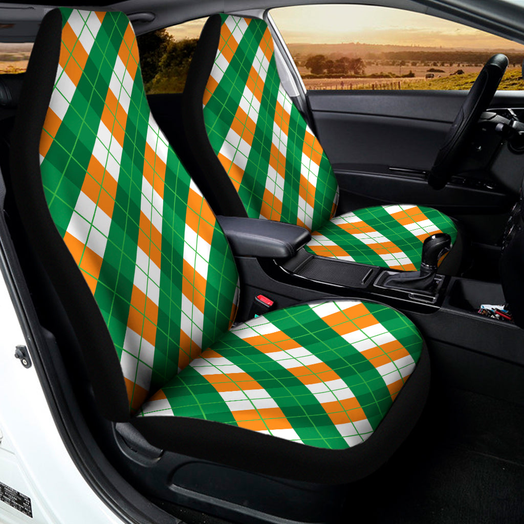 Irish Argyle Pattern Print Universal Fit Car Seat Covers