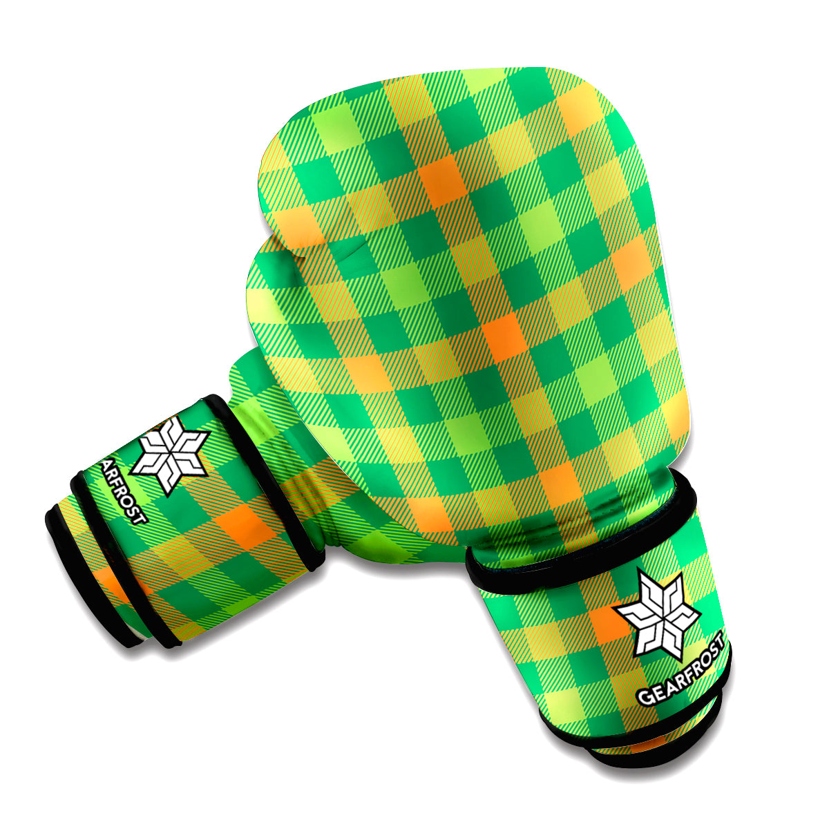 Irish Buffalo Check Pattern Print Boxing Gloves