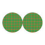Irish Buffalo Check Pattern Print Car Coasters