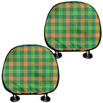 Irish Buffalo Check Pattern Print Car Headrest Covers