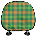 Irish Buffalo Check Pattern Print Car Headrest Covers