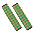 Irish Buffalo Check Pattern Print Car Seat Belt Covers