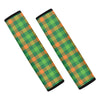 Irish Buffalo Check Pattern Print Car Seat Belt Covers