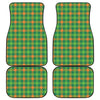 Irish Buffalo Check Pattern Print Front and Back Car Floor Mats